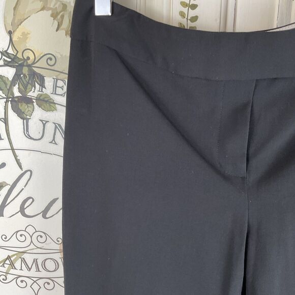 Elie Tahari Pants Womens Flare Leg Classic Stretch Zip Black, Waist:  31” - Picture 6 of 14